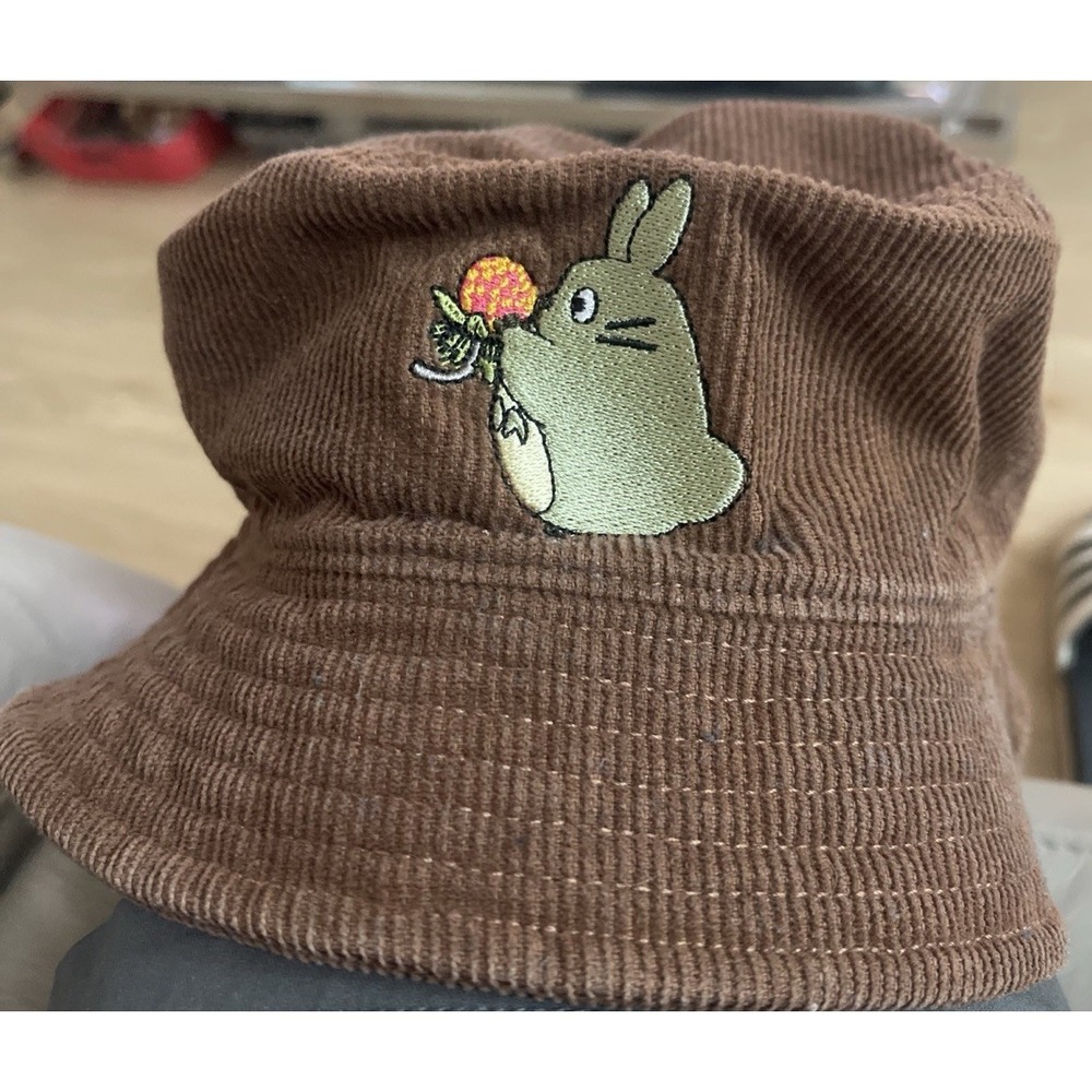 My Neighbor Totoro Bucket Hat Brown Corduroy Studio Ghibli Adult Unisex